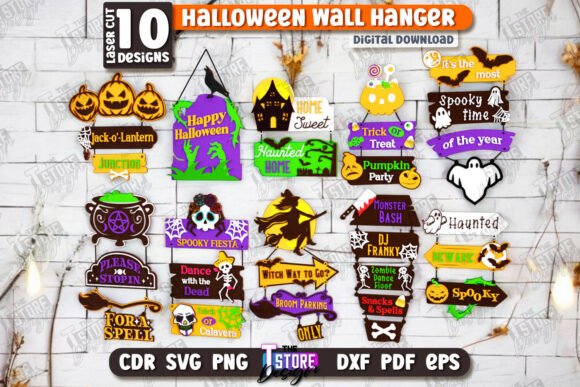 Halloween Wall Signs Laser Cut Bundle