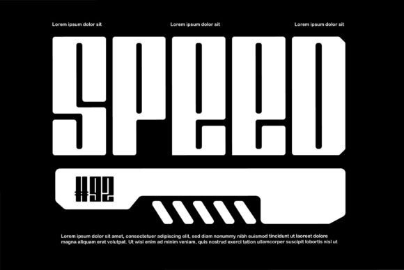 Hi Speed Font PNG with transparent background - Preview 5