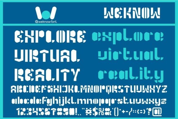 Holographic Mind Font PNG with transparent background - Preview 2