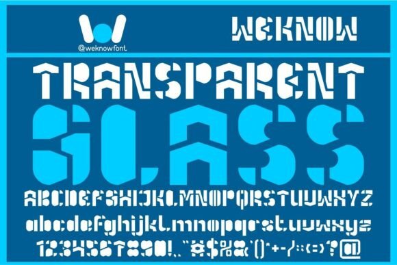 Holographic Mind Font PNG with transparent background - Preview 4