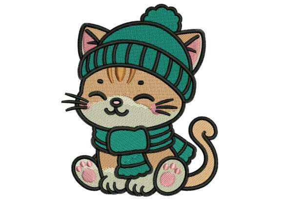 Kawaii Winter Cat