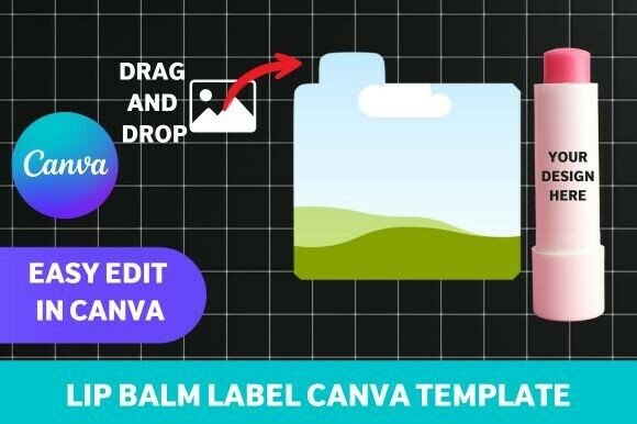 Lip Balm Label Canva Template