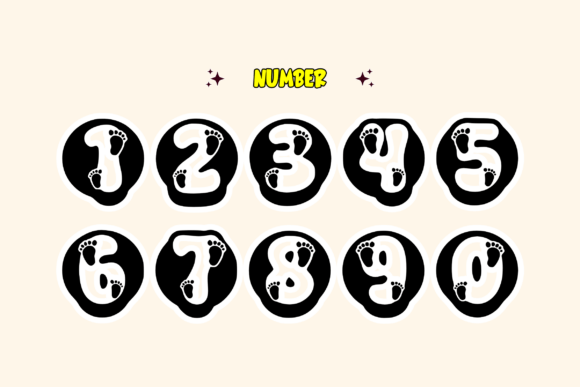 My Feet Font PNG with transparent background - Preview 4