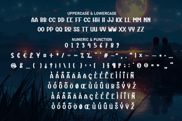 Night Joyful Font font preview - 6