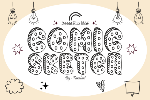 Octopus Sketch Font PNG with transparent background - Preview 1