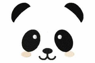 Panda Face · Creative Fabrica