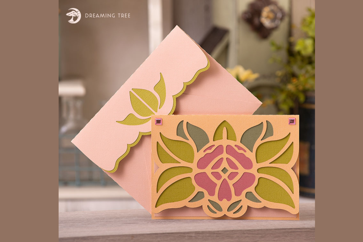 Rose Card SVG