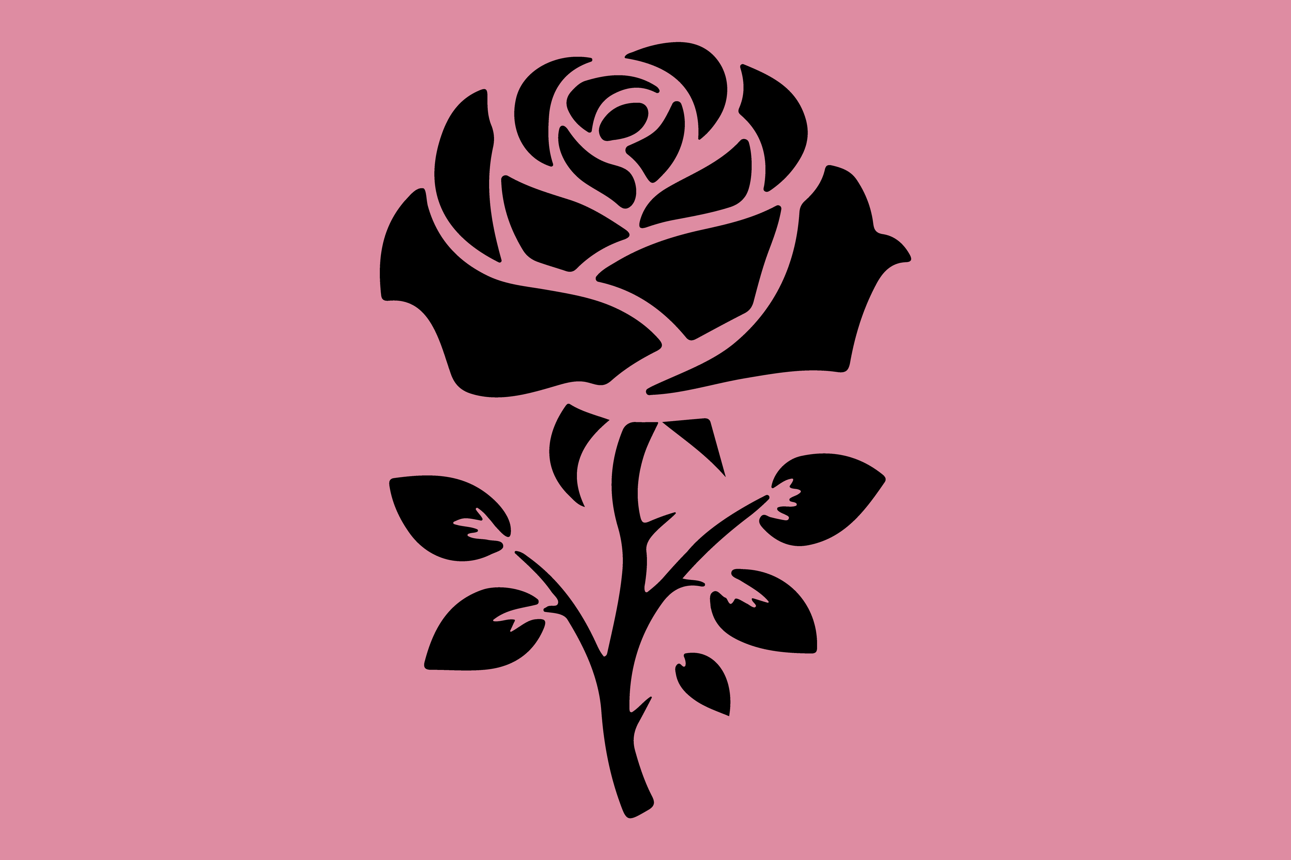 Siloette Roses Rose Silhouette Graphic by maream6446bd · Creative Fabrica