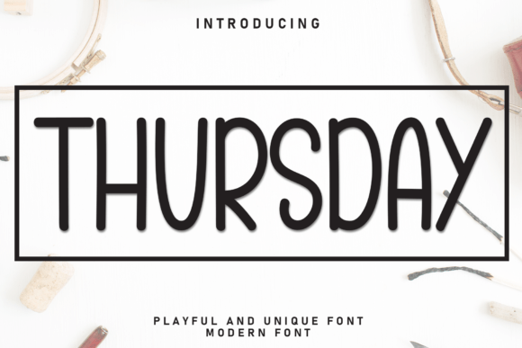 Thursday In Font Thursday Font by Robbots stores · Creative Fabrica