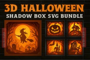 3D Halloween Shadow Box SVG Bundle · Creative Fabrica