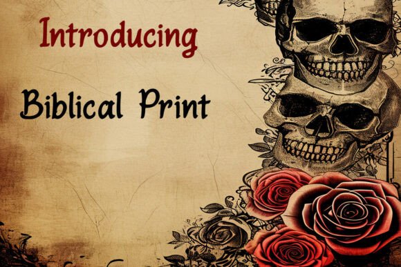 Biblical Print Font - Preview 1
