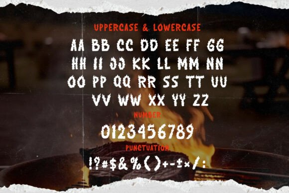Bonfire Incinerate Font - Preview 1