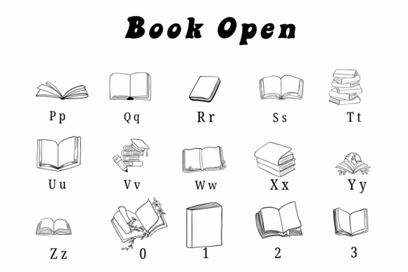 Book Open Font - Preview 2