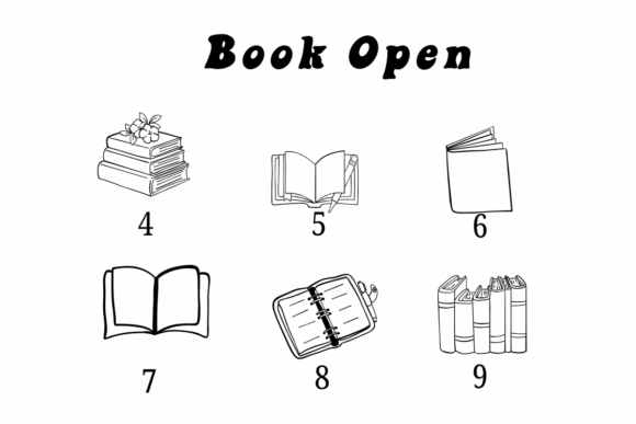 Book Open Font - Preview 3