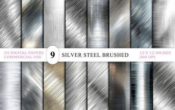 Brushed Chrome & Industrial Metal Textur