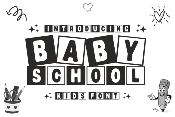 Cartoon School Font - Preview 2