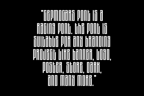 Cefmocars Font - Preview 4