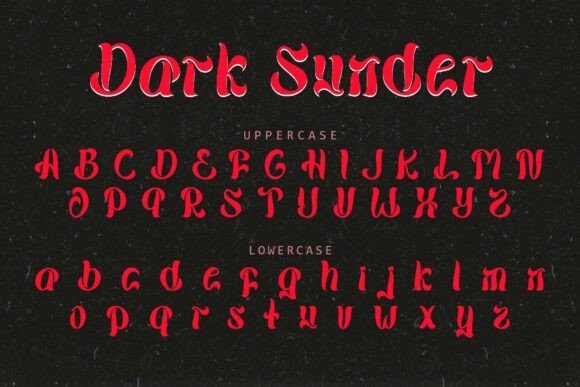 Dark Sunder Font - Preview 5