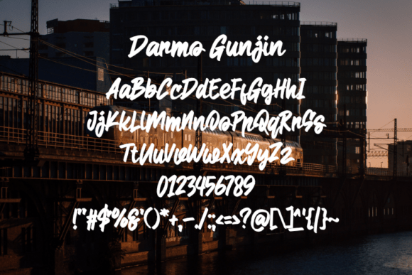 Darmo Gunjin Font - Preview 1