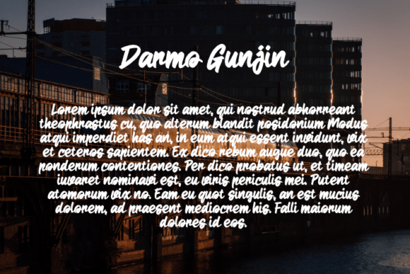 Darmo Gunjin Font - Preview 2