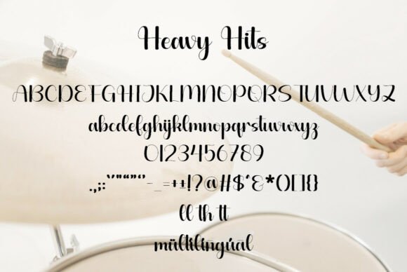 Heavy Hits Font - Preview 5