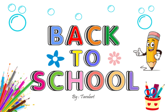 Kids Books Font PNG with transparent background - Preview 1
