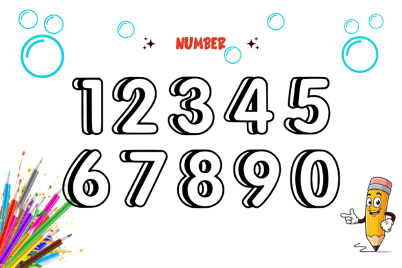Kids Books Font PNG with transparent background - Preview 4