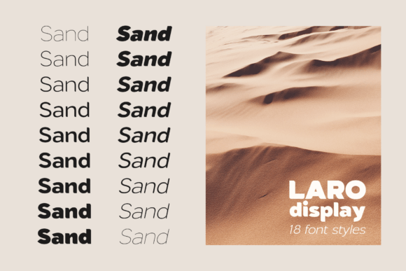 Laro Display Font PNG with transparent background - Preview 2