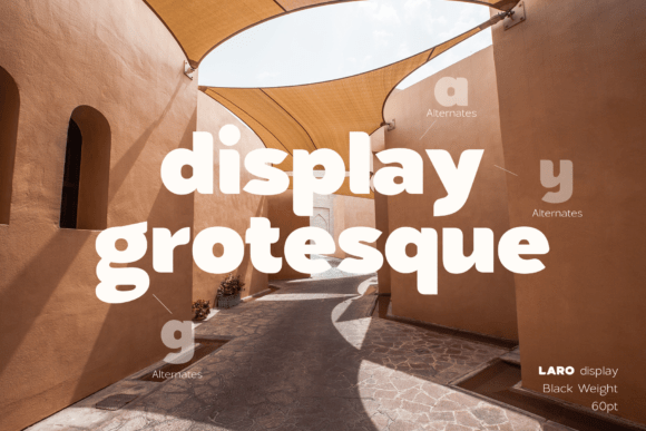 Laro Display Font PNG with transparent background - Preview 6