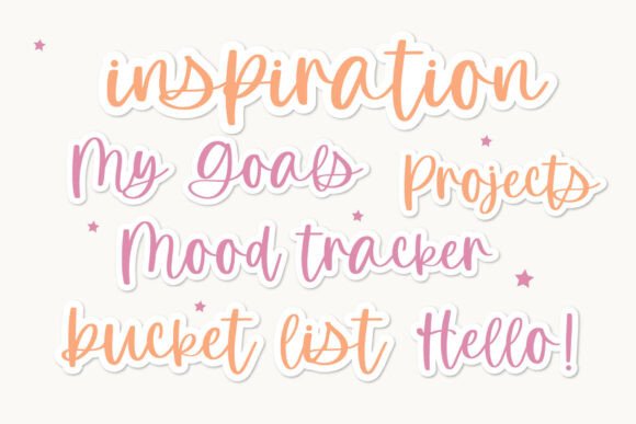 Meadowline Font PNG with transparent background - Preview 1