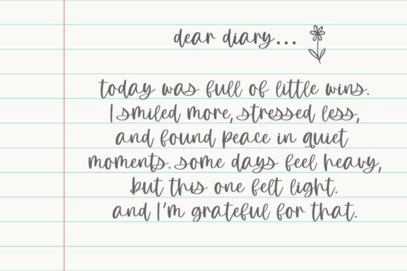 Meadowline Font PNG with transparent background - Preview 2