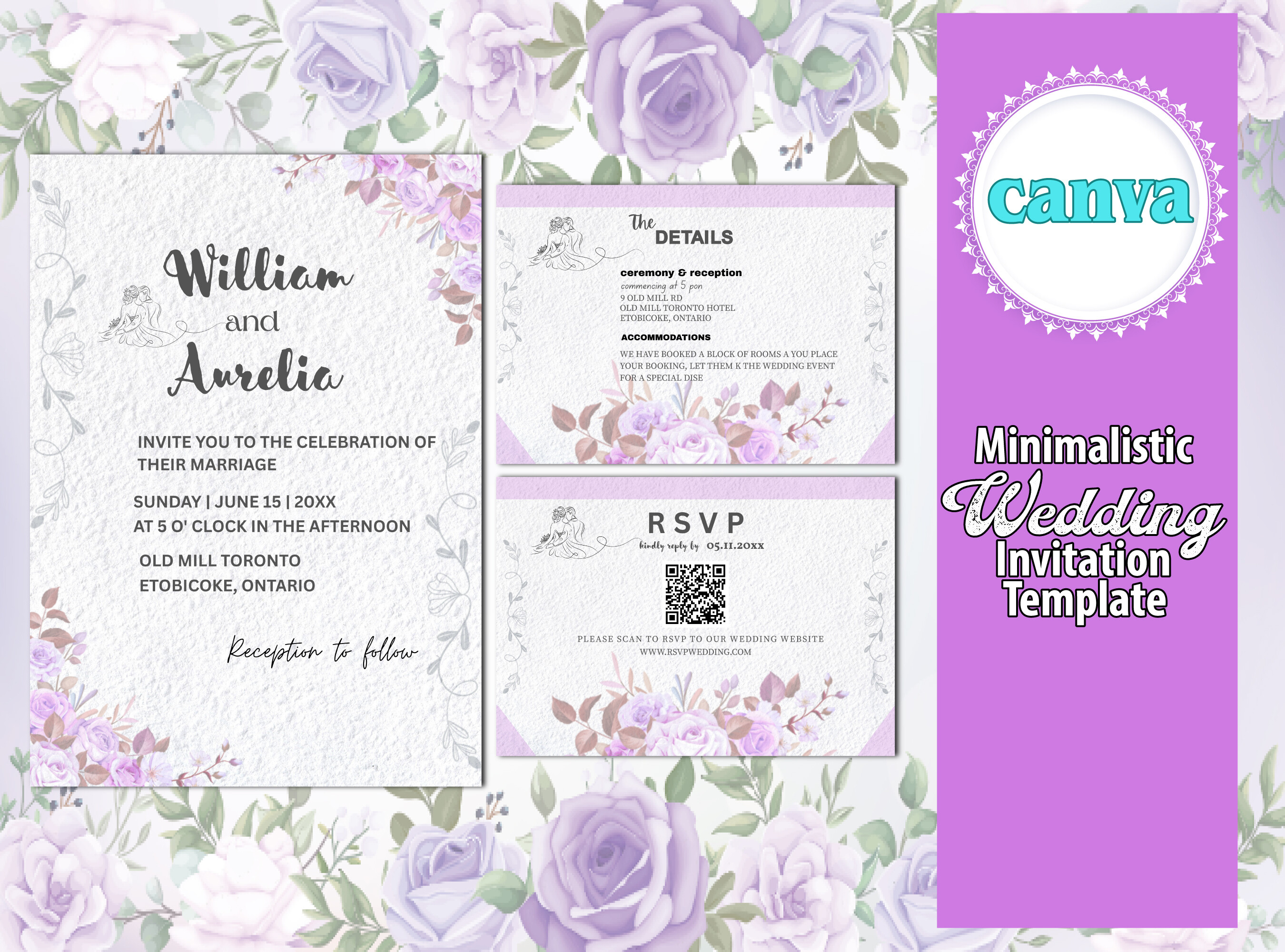 Minimalistic Wedding Invitation Template
