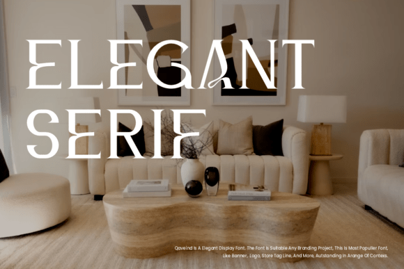 Qaveind Font PNG with transparent background - Preview 1