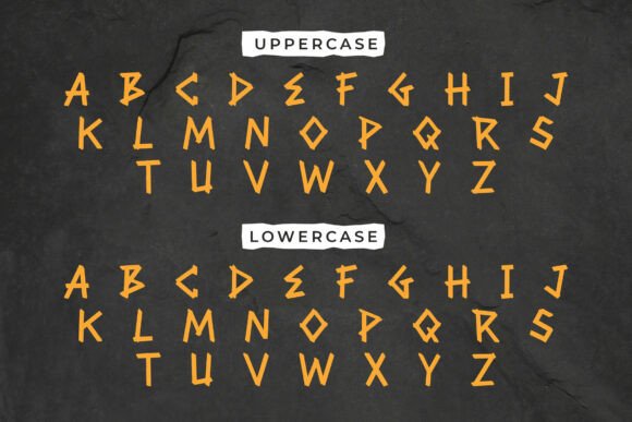 Ragnarun Font PNG with transparent background - Preview 3