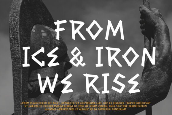 Ragnarun Font PNG with transparent background - Preview 5
