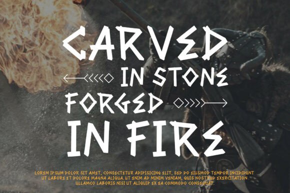 Ragnarun Font PNG with transparent background - Preview 6
