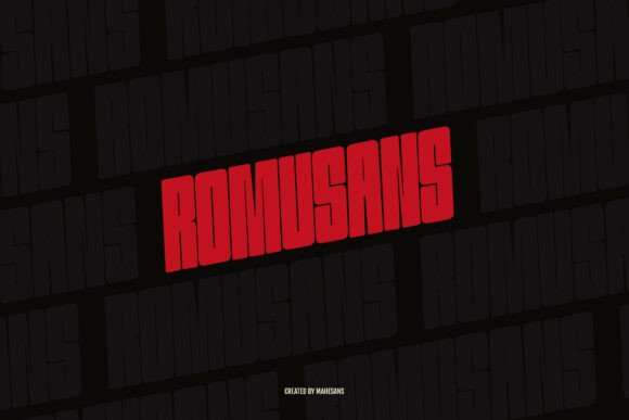 Romusans Font PNG with transparent background - Preview 1