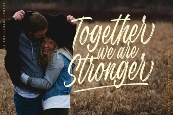 Secret Intentions Font PNG with transparent background - Preview 3