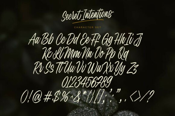 Secret Intentions Font PNG with transparent background - Preview 6
