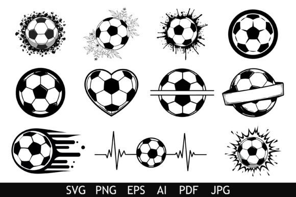 Soccer Ball Graphic Art Set