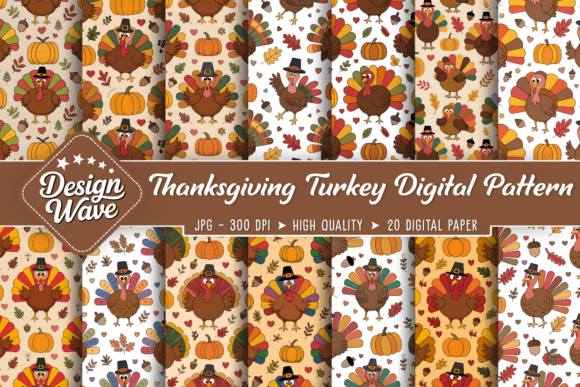 Thanksgiving Turkey Digital Pattern