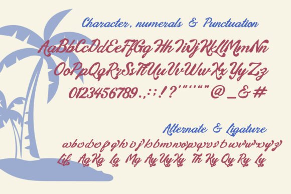Hulago Font PNG with transparent background - Preview 3