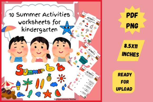 10 Summer Activities Worksheets