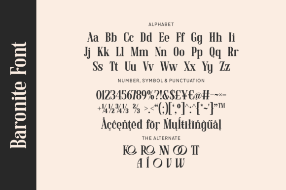 Baronite Font - Preview 3