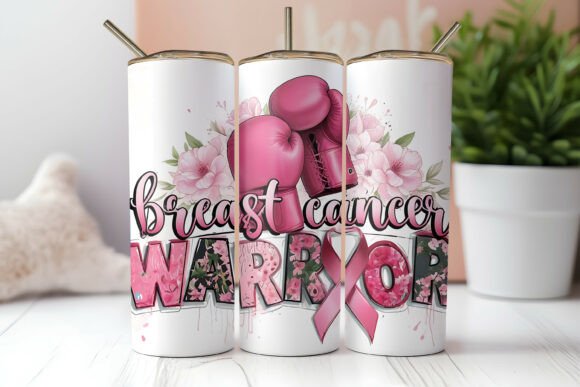 Breast Cancer Warrior Tumbler Wrap