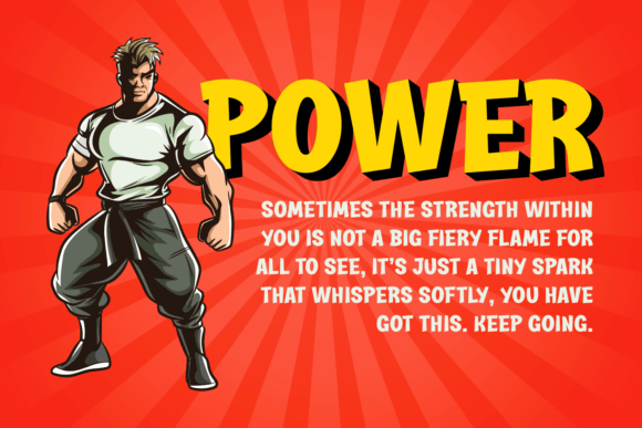 Comic Muscle Font - Preview 1