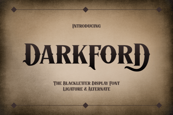Darkford Font by Creative Fabrica Fonts · Creative Fabrica font preview