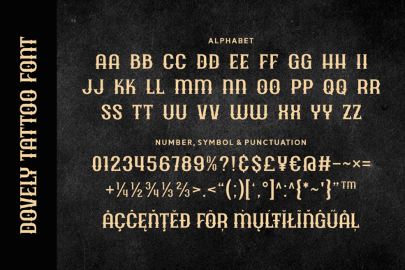 Dovely Tattoo Font - Preview 4