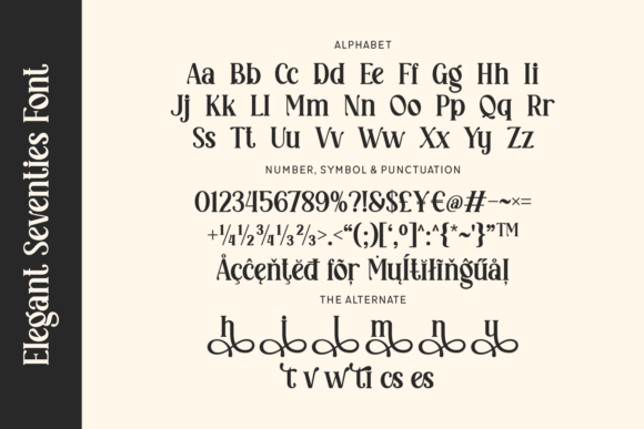 Elegant Seventies Font - Preview 3