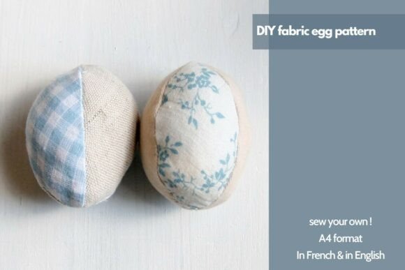 Fabric Egg Sewing Pattern